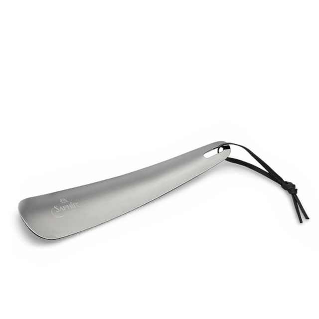SAPHIR MEDAILLE D'OR - METAL + WAXED LACE SHOE HORN - 18.5