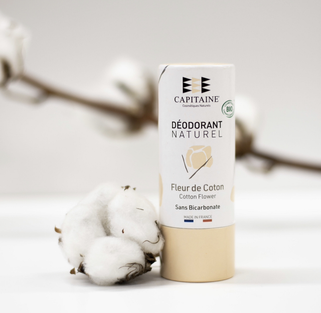 Déodorant Solide Stick Fleur de Coton Capitaine - 60g