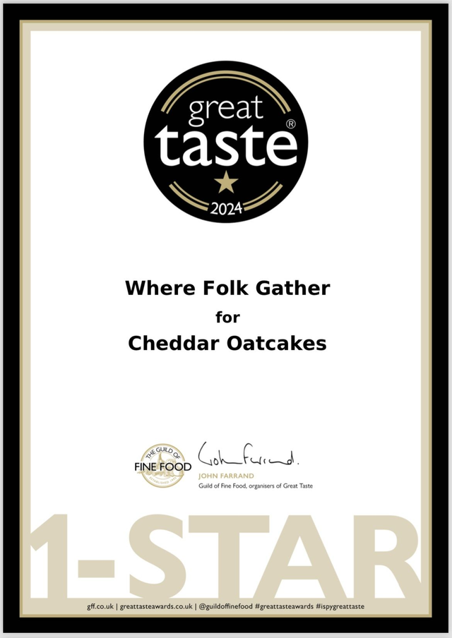 Oatcakes (mini) - Cheddar (Great Taste Awards winning oatcakes)
