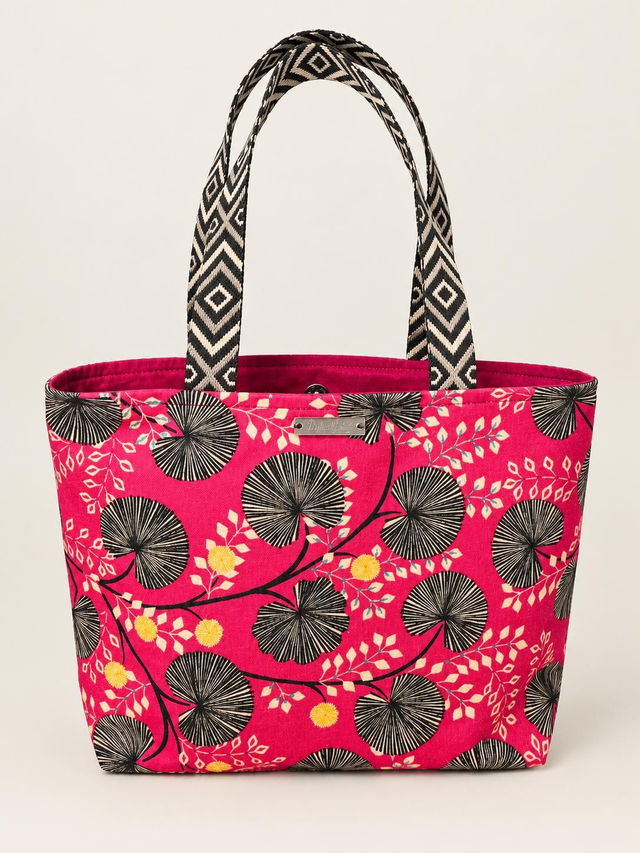 Sac cabas rouge en tissu français fait main
