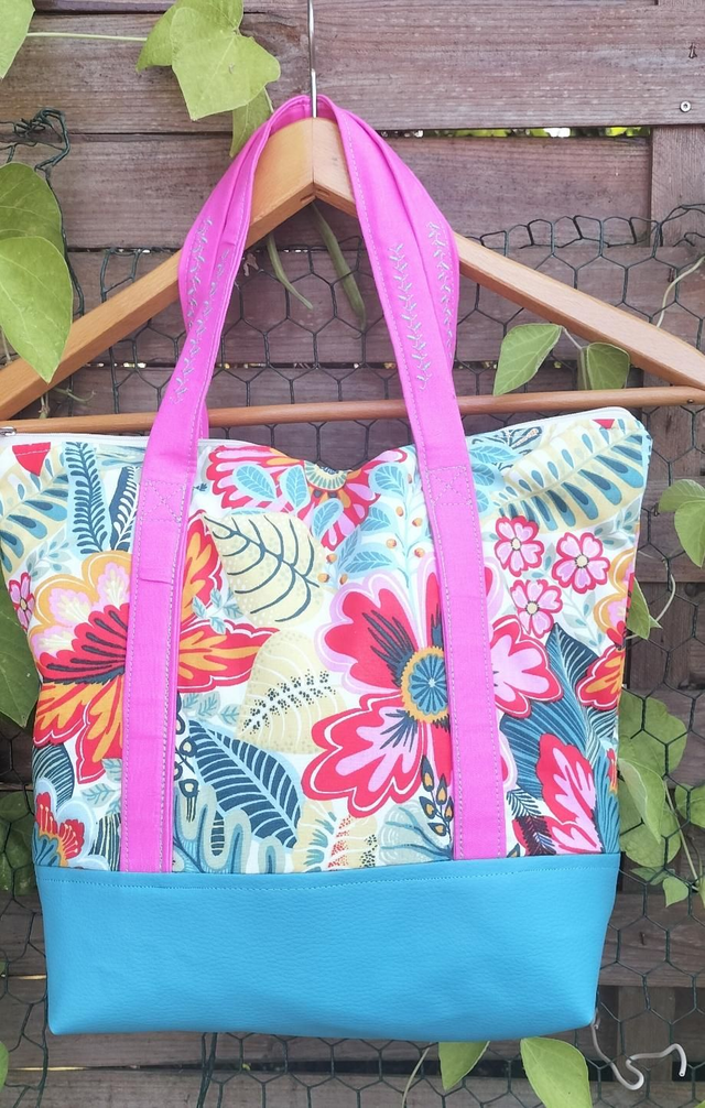 Tot bag fleuri