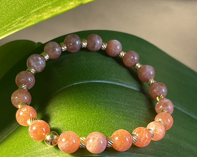 Bracelet en Pierre de Soleil (AAA)