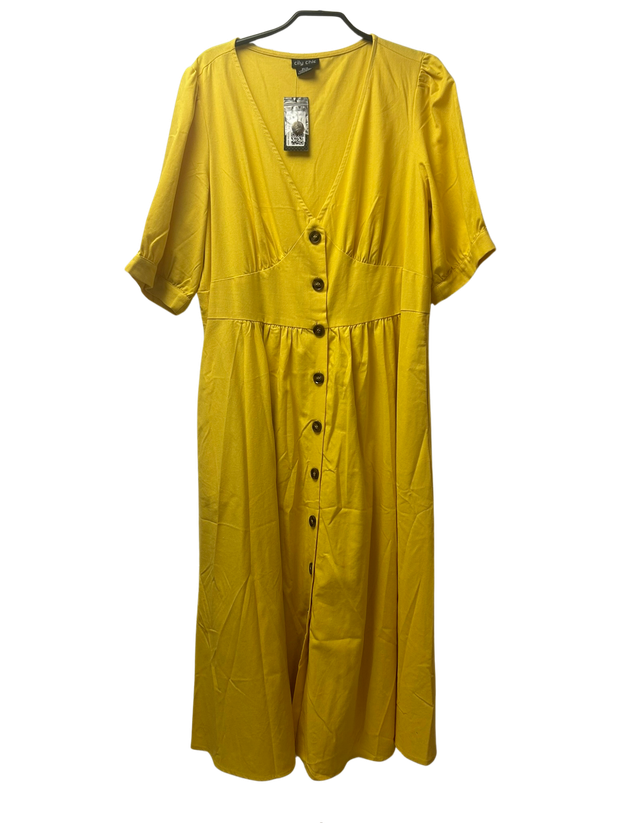 City Chic Dress in Yellow