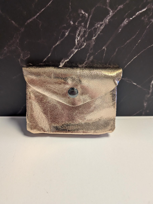 Porte monnaie irisé gold