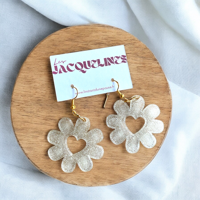Boucles d’oreilles "Fleur Cristal"