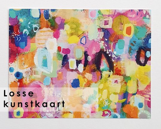 Losse kaart met envelop wit - True colors shining through