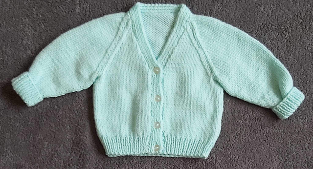 Mint cardigan 0-3months