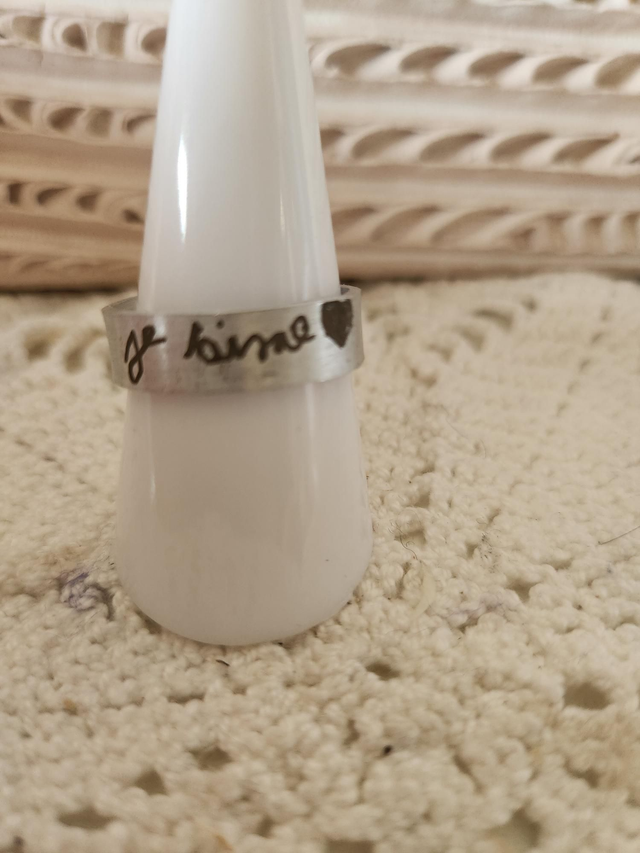 Bague à graver en alu