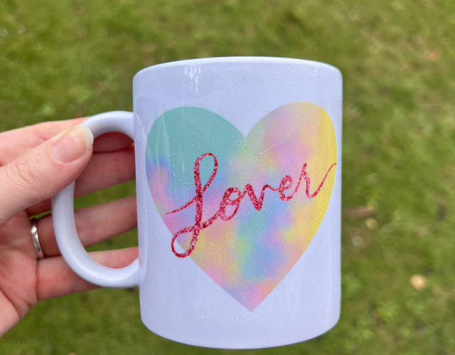 “lover” Swiftie mug (white)