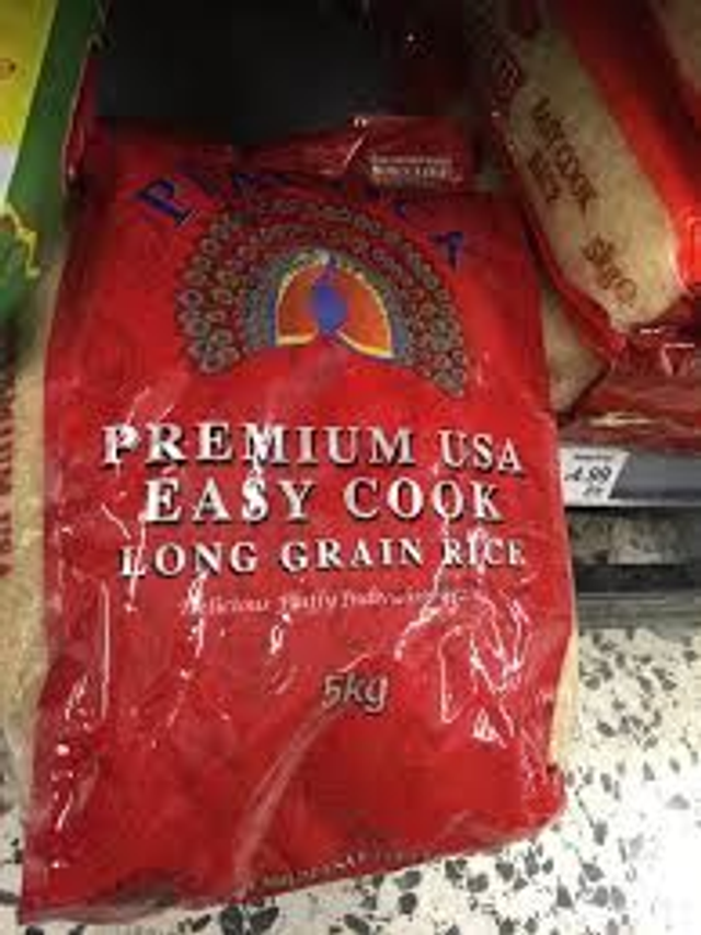 Peacock easy cook rice 5kg