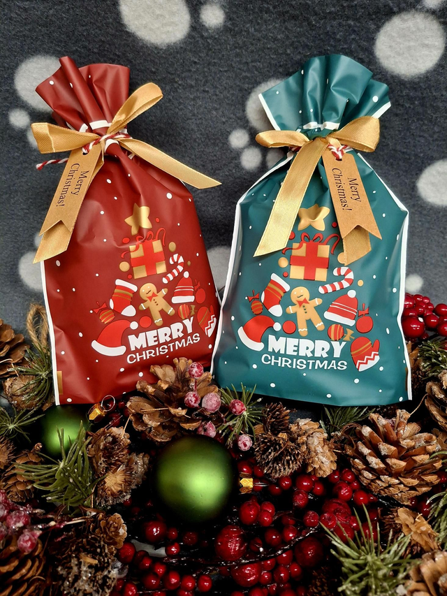 Christmas Gift Bag - Natural or Biscuit 