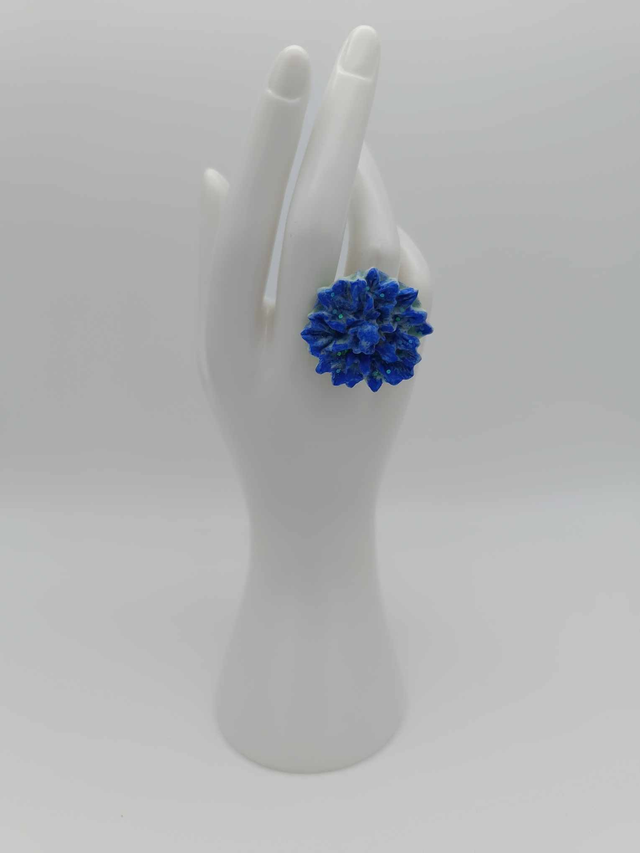 Bague en porcelaine froide Dahlia 