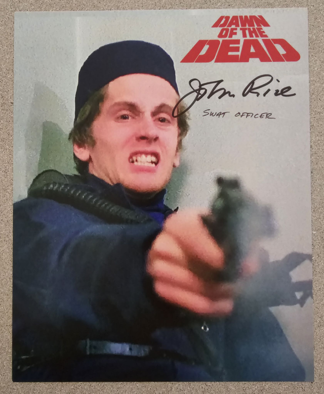 John Rice Autograph (as Swat Officer from Dawn of the Dead)