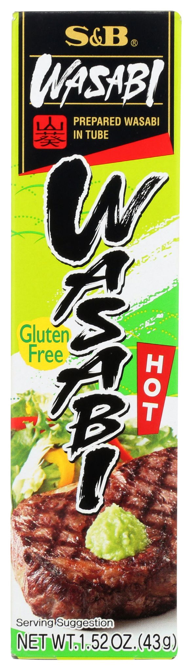 S&amp;B Prepared Hot Wasabi In Tube, 1.52 Oz