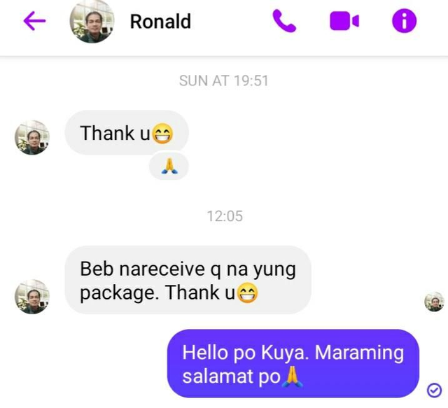 From Customer: Kuya Ronald- Scotland (July 2022)