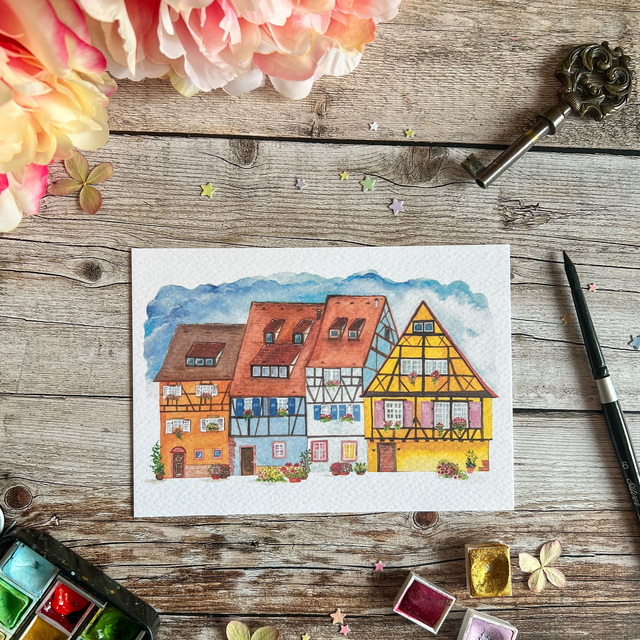 carte &quot;Maisons alsaciennes&quot;