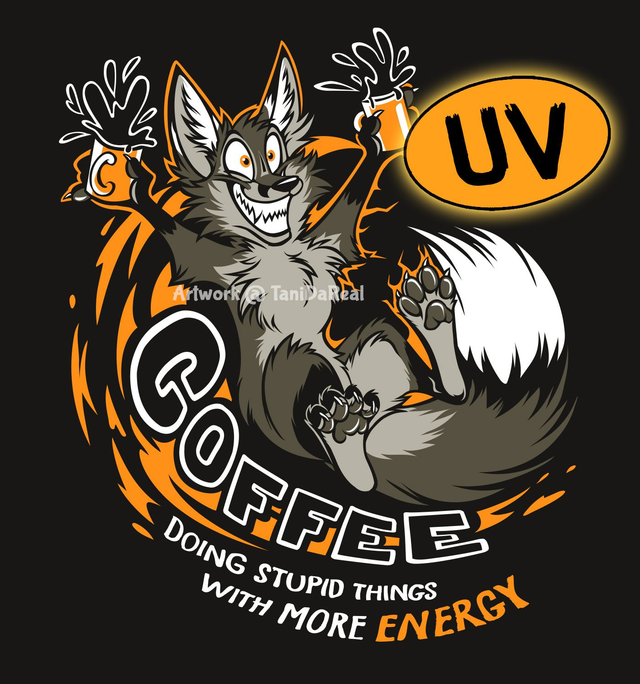 Shirt COFFEE – More Energy! (UV Dark Roast)