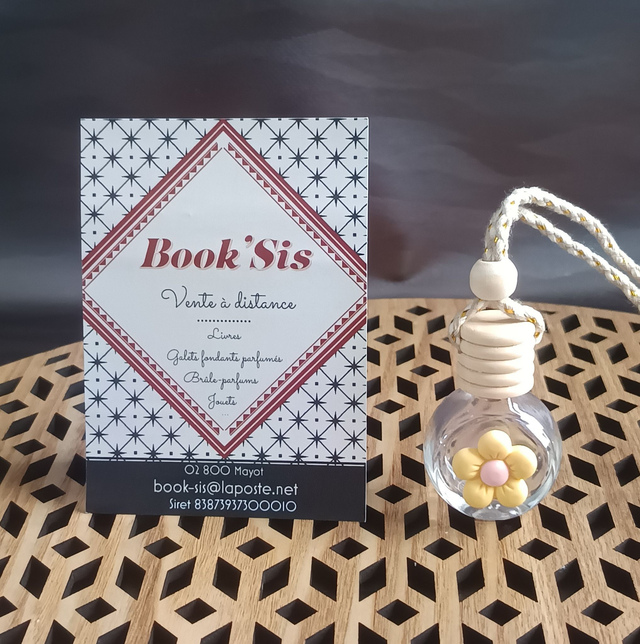 Diffuseur pour voiture " Fleur jaune "