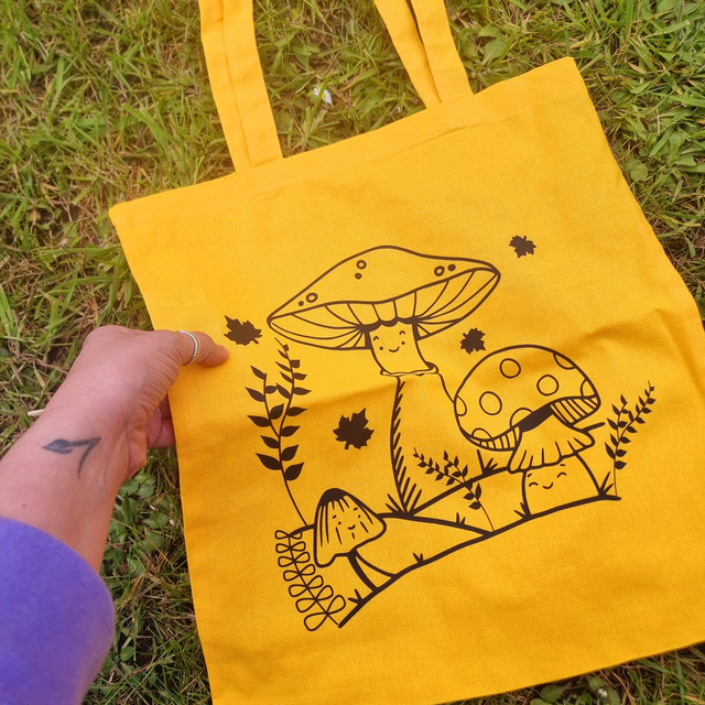 'Kawaii Mushroom' Tote Bag