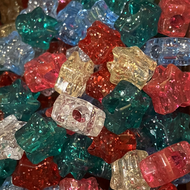 Glitter Star Beads