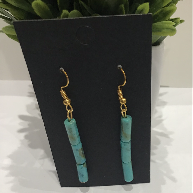 Turquoise Dangling Earrings-TDE2231