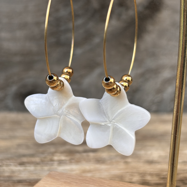 Boucles d’oreilles Créoles Tahiti