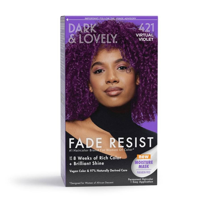  Dark & Lovely - Fade Resist Virtual Violet  Hair Colour 421