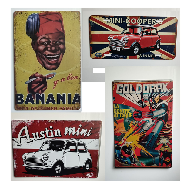 Plaque Métal Décorative