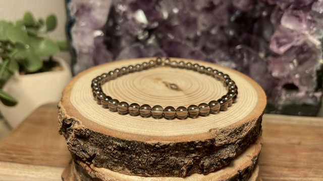 Bracelet QUARTZ FUME 4mm
