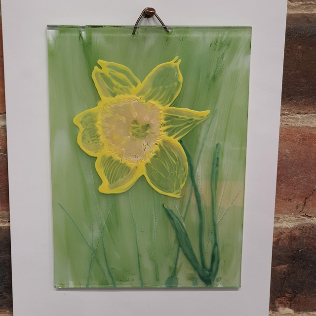 A5 Yellow daffodil wall art
