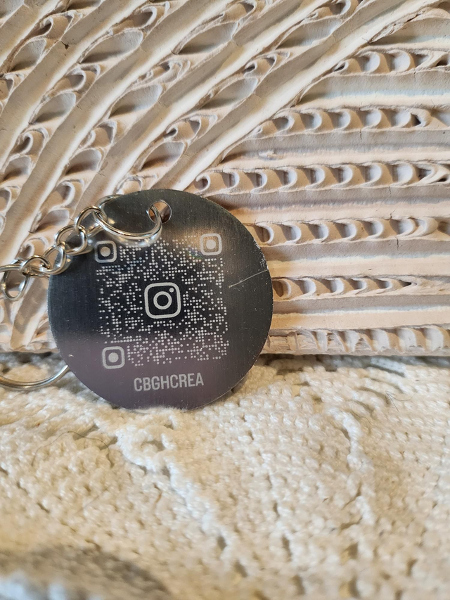 Porte-clé personnalisable alu