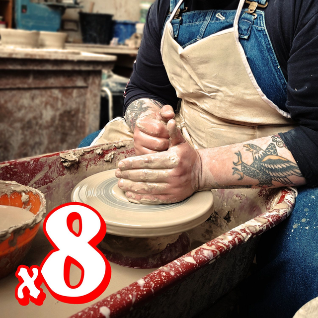 Block of 8 Weekly Pottery Classes
