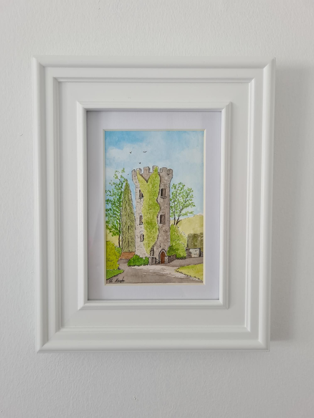 SOLD Pepperpot Tower, Powerscourt 6 Inch X 4 Inch