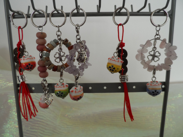 Porte-Clés Maneki Neko Porte-Bonheur