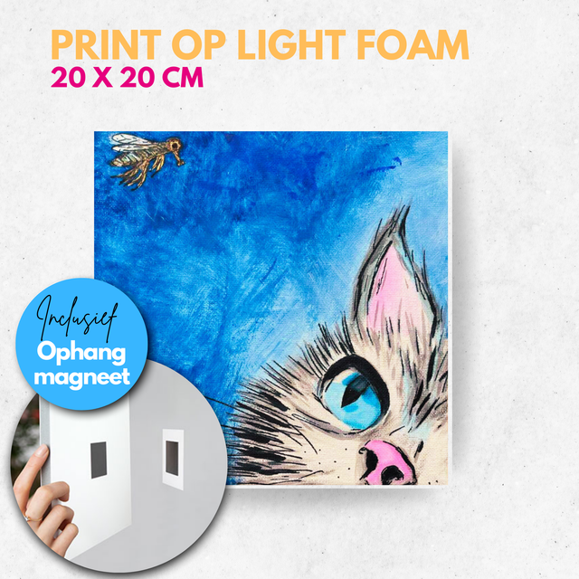 Kat | Light foam met magneet