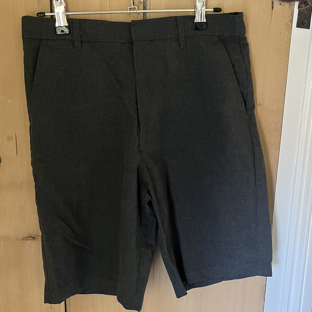Grey School Shorts 13-14 years