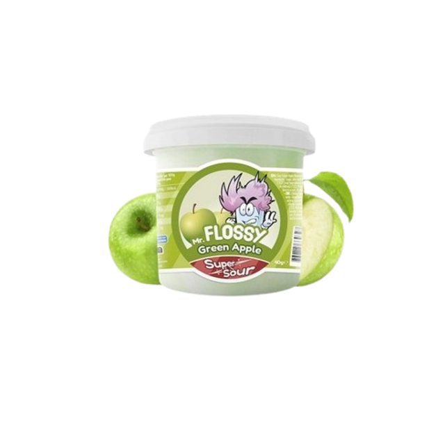 Mr Flossy Barbe à papa Acidulée Pomme Verte 40 Gr