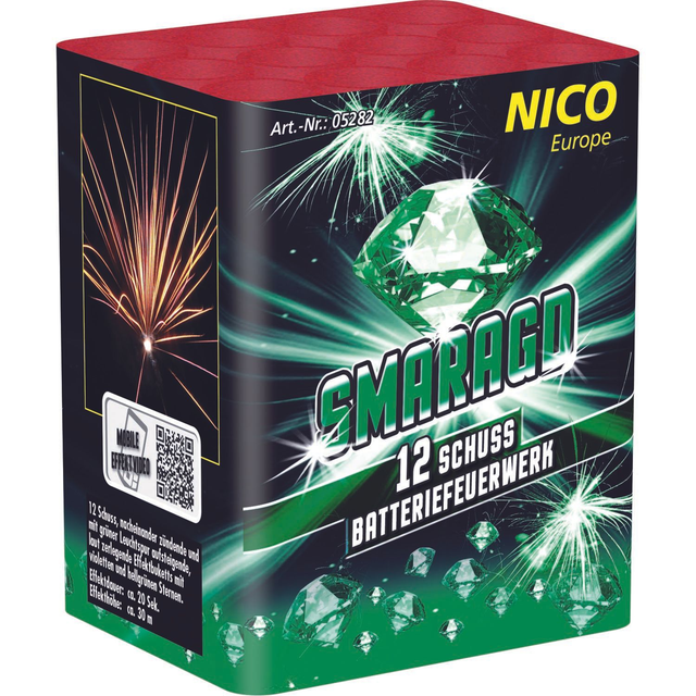 Smaragd, 12 Schuss, 20 Sec