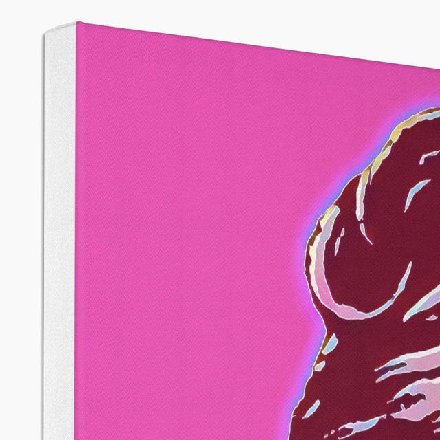 Audrey with Ice Cream, Audrey Hepburn, Pink, Pop Art Canvas, Warhol inspired, Home Decor, Wall Art