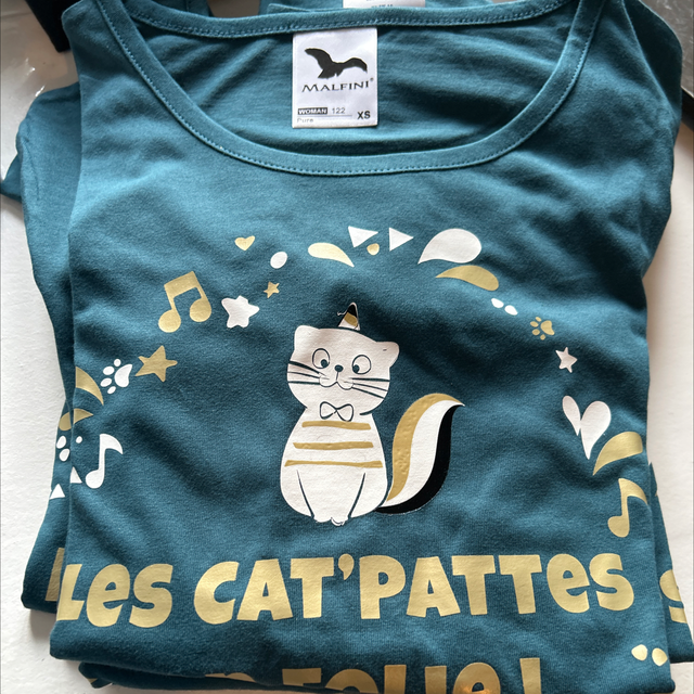 Teeshirt bleu canard en folie 