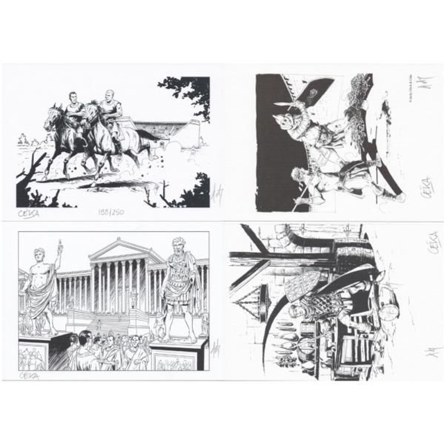 Lot ex-libris Jacky Clech numérotés &amp; signés