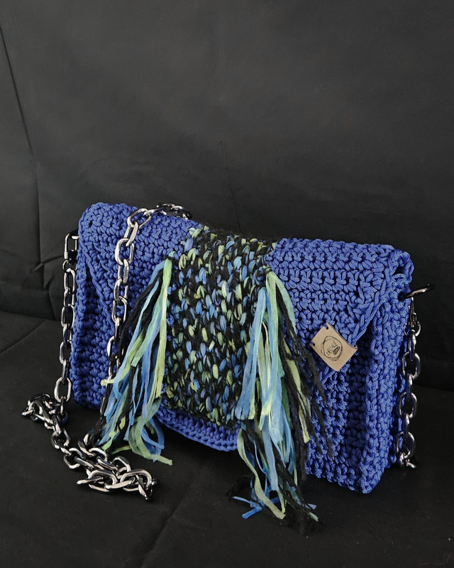 Sac bandoulière Amazone Bleu