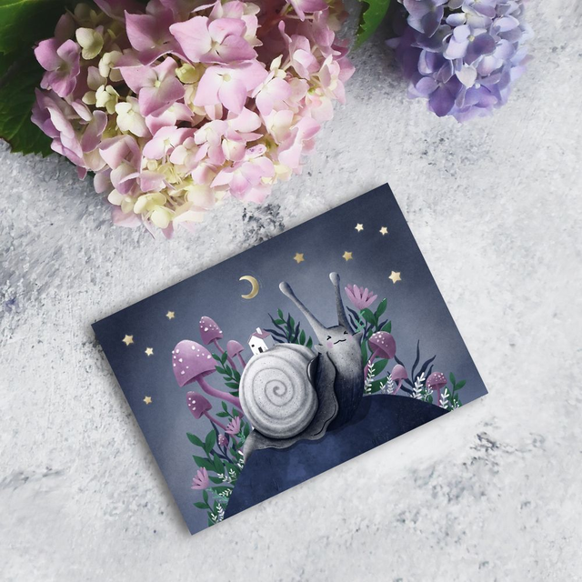 Carte "Escargot d'argent"