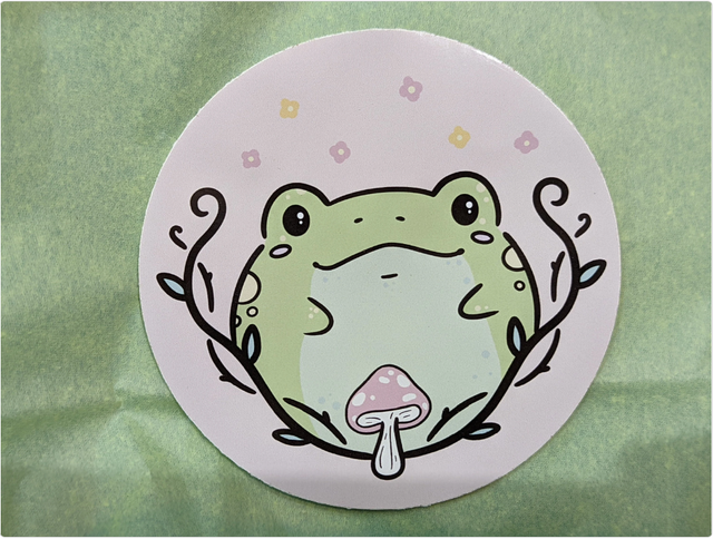 Frog Circle Sticker
