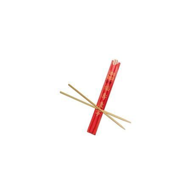 Disposable Bamboo Chopsticks with Sleeve 10pc