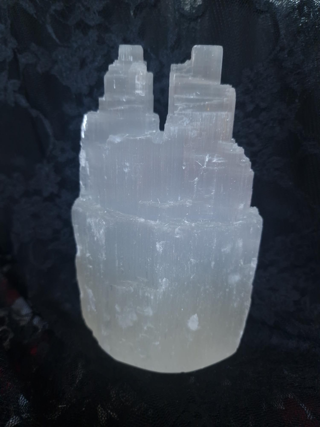 Selenite double tower