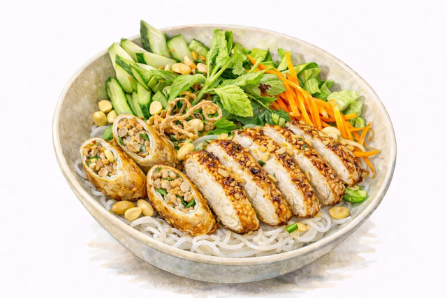 Boon Hoi An – Poulet fermier mariné à la citronelle