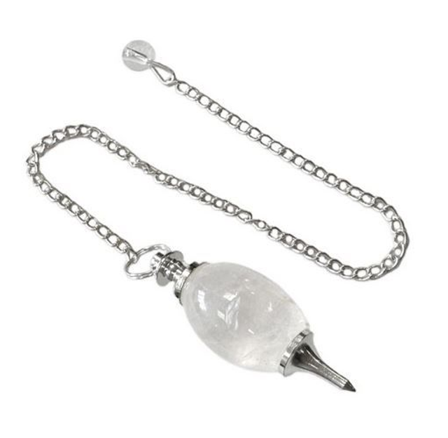 ♡ Pendule Shiva Lingam Cristal de Roche ♡