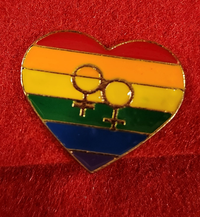 Heart With Lesbian Symbol
