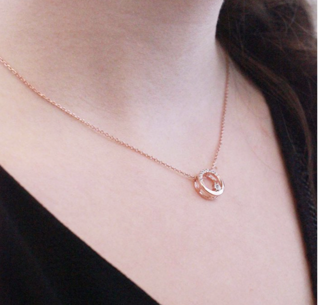 Pendentifs Clarine - Or Rosé et Cristal